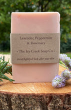 Load image into Gallery viewer, Lavender, peppermint & rosemary soap