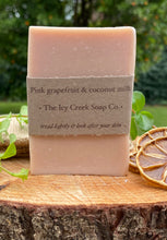 Load image into Gallery viewer, Pink grapefruit & coconut milk soap