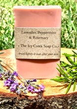 Load image into Gallery viewer, Lavender, peppermint & rosemary soap