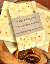 Load image into Gallery viewer, Orange & poppyseed soap