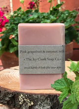 Load image into Gallery viewer, Pink grapefruit & coconut milk soap