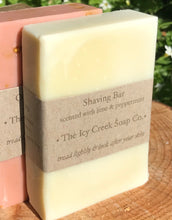 Load image into Gallery viewer, Shaving soap scented with lime & peppermint