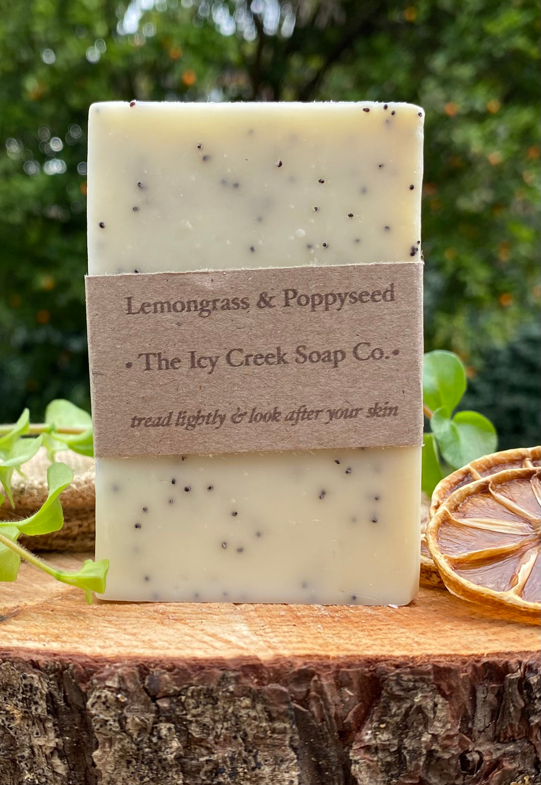 Lemongrass & poppyseed soap
