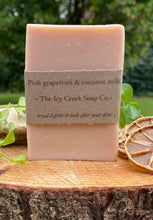 Load image into Gallery viewer, Pink grapefruit &amp; coconut milk soap

