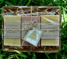 Load image into Gallery viewer, Gift box of three olive oil soaps
