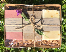 Load image into Gallery viewer, Gift box of three olive oil soaps
