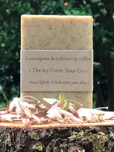 Load image into Gallery viewer, Lemongrass &amp; exfoliating coffee soap
