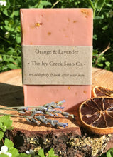 Load image into Gallery viewer, Orange &amp; lavender soap
